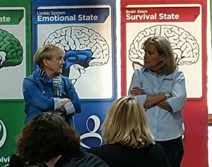 Jessica Shields Flowers with Becky Bailey, creator of Conscious Discipline, teaching together in 2018